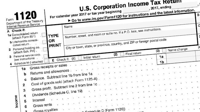 IRS Form 1120